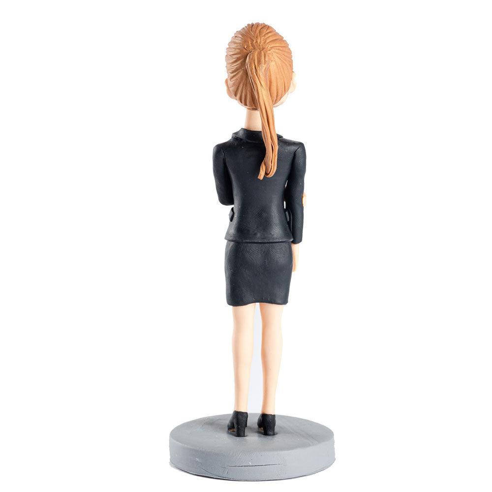 Office Lady with Suit Custom Figure Bobblehead - Figure Bobblehead