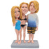 Parents And Daughters In Bikini Custom Family Bobblehead