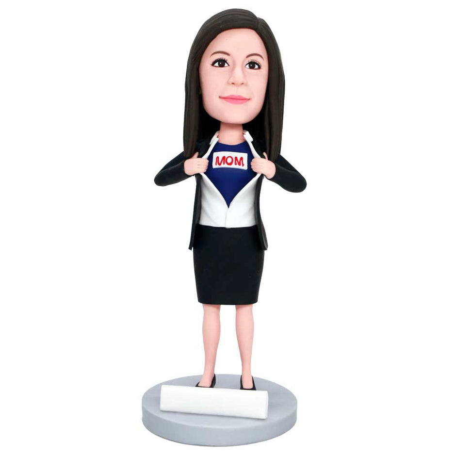 thumbnail image 2 of Woman Bobblehead Custom, Personalized Gift For Mom, Unique Birthday 2 of 12