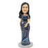 Pregnant Mom in Vintage Dress Custom Figure Bobblehead