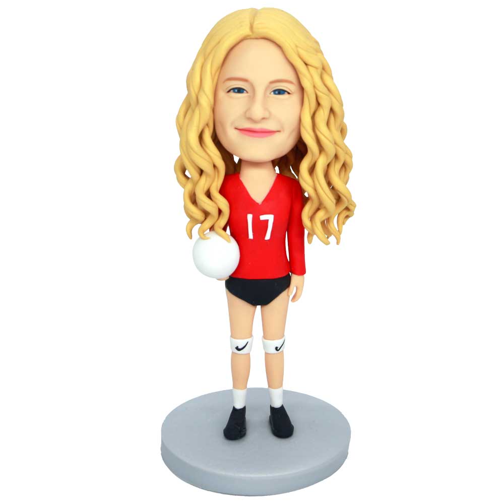 Pretty Volleyball Girl Custom Figure Bobbleheads