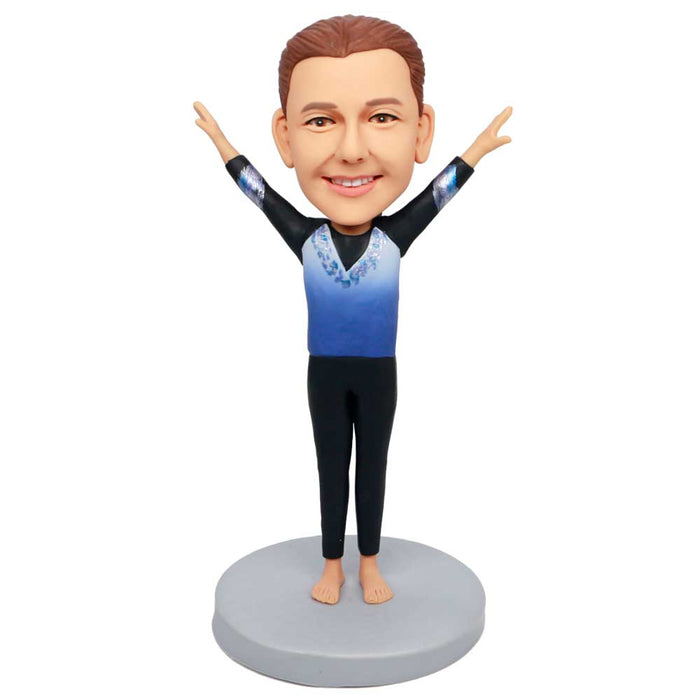 Professional Female Gymnast Custom Figure Bobbleheads