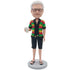 Retirement Men In Casual Clothes Custom Figure Bobblehead 