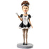 Humorous Sexy Maid Outfit with Fishnet Stockings Custom Figure Bobblehead - Figure Bobblehead