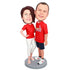 St. Louis Cardinals Fans Couple Custom Figure Bobbleheads