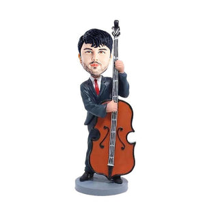 Standing Male Cellist Music Custom Figure Bobblehead - Figure Bobblehead