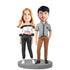 Stylish Couple in Fashion Cloths Custom Figure Bobblehead