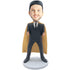 Super Office Business Male In Golden Cloak Custom Figure Bobbleheads