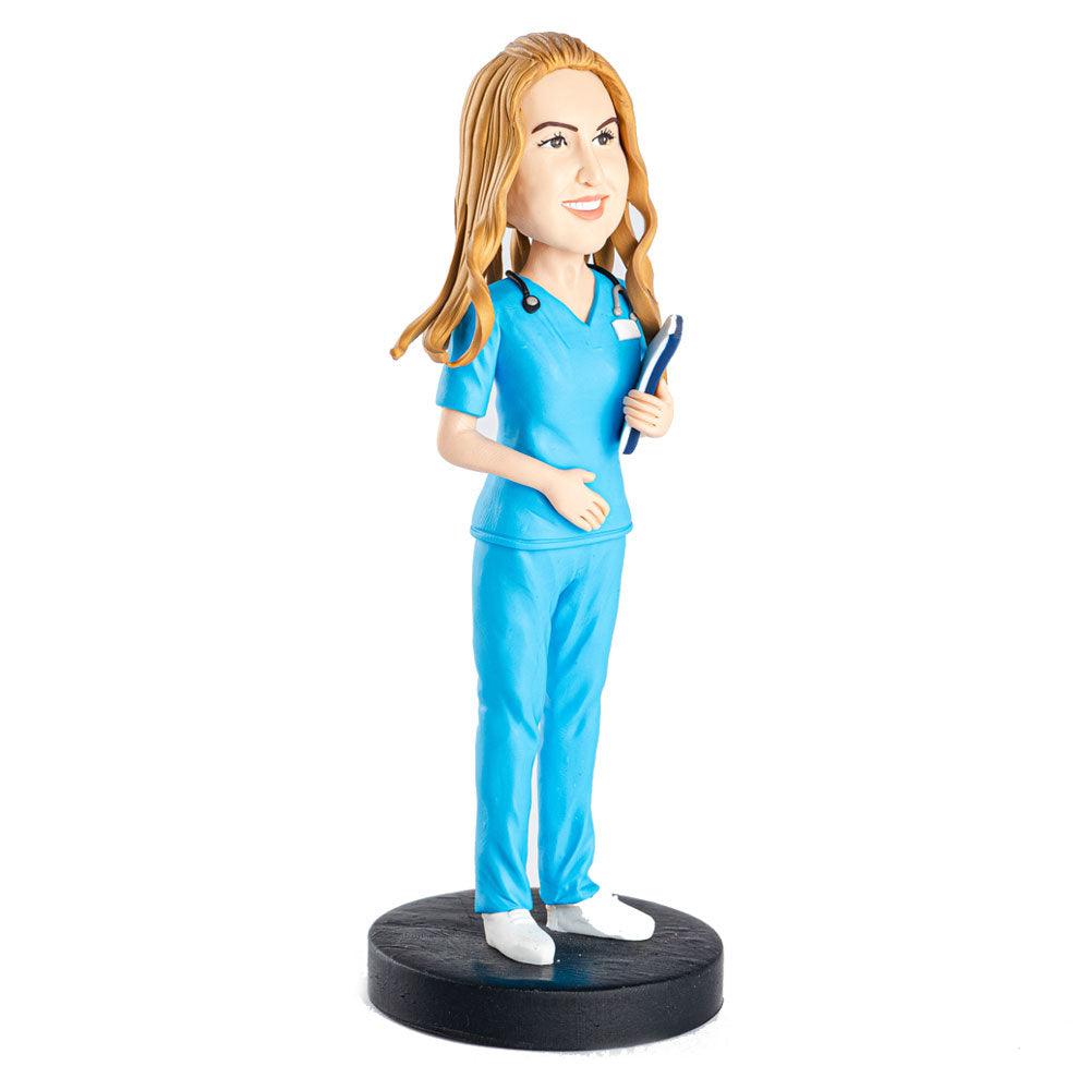 Surgery Female Nurse Custom Figure Bobblehead