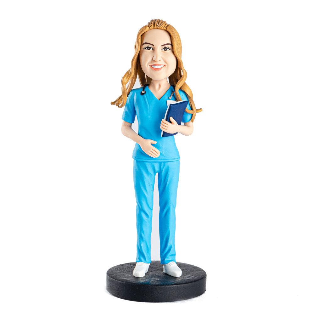 Surgery Female Nurse Custom Figure Bobblehead