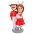 Valentine's Day Gifts Sweet Couple In Couple Suit Custom Figure Bobbleheads